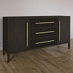 Буфет Primo с тремя ящиками и двумя фасадами Темный орех варинант исполнения - 2 | Loft Concept в Краснодаре