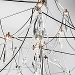 Люстра с каркасом из тонких металлических нитей и хрустальными подвесками Crystal Metal Threads Chandelier 100 варинант исполнения - 3 | Loft Concept в Краснодаре