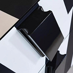 Дизайнерский комод в чёрно-белую полоску Ziqqurat варинант исполнения - 1 | Loft Concept в Краснодаре