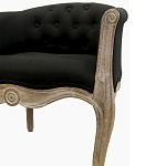 Кресло низкое в стиле прованс Louis French Armchair black flax варинант исполнения - 4 | Loft Concept в Краснодаре