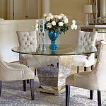 Стол обеденный круглый на зеркальном основании Spectacular Table варинант исполнения - 2 | Loft Concept в Краснодаре