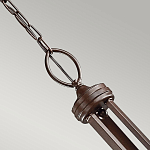 Люстра с белыми тканевыми абажурами в прозрачных стеклянных цилиндрах Kichler варинант исполнения - 15 | Loft Concept в Краснодаре