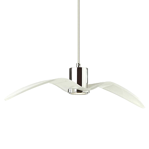 Подвесной светильник Seagull Average Chrome белый