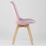 Стул с мягким велюровым сиденьем Arvika Pink варинант исполнения - 2 | Loft Concept в Краснодаре