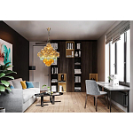 Люстра с каскадом из разноцветных круглых подвесов Key Lustar варинант исполнения - 1 | Loft Concept в Краснодаре