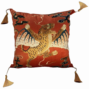 Оранжевая Подушка Китайский Тигр
