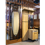 Зеркало овальное в металлической оправе в стиле лофт Urban Style Space варинант исполнения - 4 | Loft Concept в Краснодаре