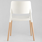Пластиковый стул на ножках из массива бука Ferret White 4 шт варинант исполнения - 6 | Loft Concept в Краснодаре