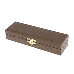 Ручка шариковая металлическая с гравировкой и красным фианитом в деревянной коробке Metal Pens варинант исполнения - 5 | Loft Concept в Краснодаре