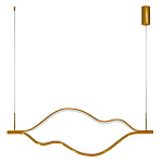 Подвесной светильник волнообразный изогнутый цвета латунь 3000К Spiral Lighting варинант исполнения - 3 | Loft Concept в Краснодаре