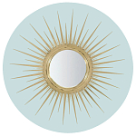 Настенное круглое зеркало Romilly Round Mirror Blue варинант исполнения - 1 | Loft Concept в Краснодаре