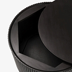 Черный приставной стол с местом для хранения Smart Textured Table варинант исполнения - 2 | Loft Concept в Краснодаре