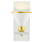 Бра с бело-золотыми плафоном в форме конуса Light Source варинант исполнения - 2 | Loft Concept в Краснодаре