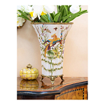 Ваза из фарфора с бронзовой стрекозой  Paradise Dragonfly варинант исполнения - 7 | Loft Concept в Краснодаре