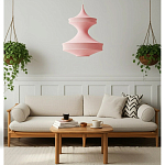 Подвесной вязаный розовый светильник «Моника» варинант исполнения - 5 | Loft Concept в Краснодаре