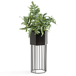 Кашпо Elevated Planters Сlive 59 черное  варинант исполнения - 2 | Loft Concept в Краснодаре