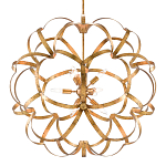 Люстра круглая в виде объёмного цветка Golden Flower Sphere варинант исполнения - 2 | Loft Concept в Краснодаре