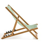 Шезлонг из акации и ткани Argentina варинант исполнения - 6 | Loft Concept в Краснодаре