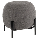 Пуф в ткани букле темно-серого цвета Pikelet варинант исполнения - 1 | Loft Concept в Краснодаре
