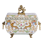 Шкатулка с фигуркой льва на крышке Eden Garden варинант исполнения - 3 | Loft Concept в Краснодаре