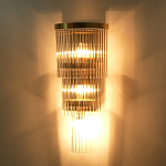 Бра с золотистым основанием и прозрачными трубками Nembus варинант исполнения - 6 | Loft Concept в Краснодаре