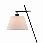 Торшер с черным наклонным корпусом и конусовидным абажуром Black Tripod варинант исполнения - 1 | Loft Concept в Краснодаре