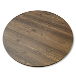 Стол журнальный c коричневой круглой столешницей на трех металлических ножках Charm Coffee Table варинант исполнения - 3 | Loft Concept в Краснодаре