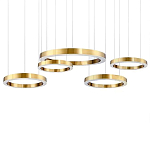 Люстра Light Ring Horizontal Латунь варинант исполнения - 1 | Loft Concept в Краснодаре