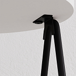 Стол приставной с 2-мя круглыми белыми столешницами ESSEL SIDE TABLE WHITE варинант исполнения - 2 | Loft Concept в Краснодаре