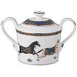 Чайный сервиз из фарфора с изображением лошадей на 6 персон 15 предметов Porcelain Horse Set  варинант исполнения - 3 | Loft Concept в Краснодаре