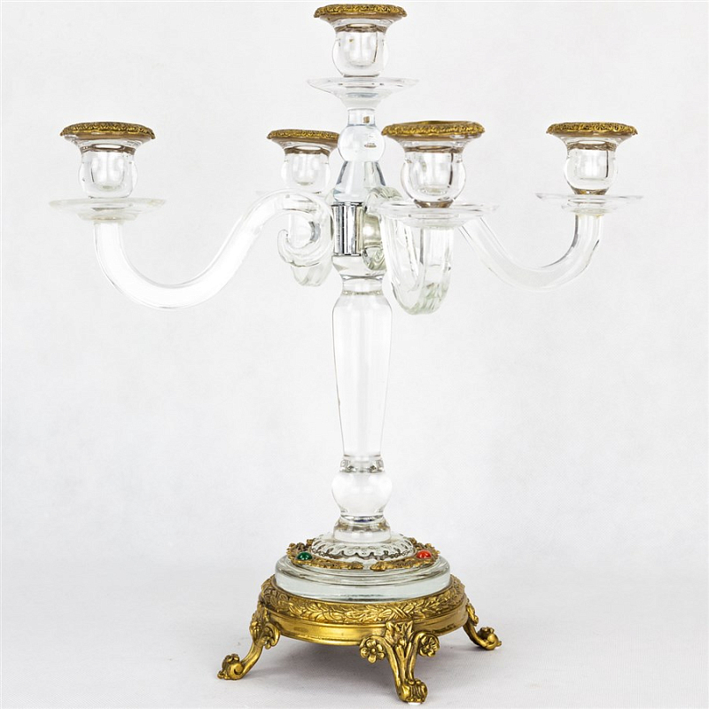 Подсвечник Transparent Candlestick Бронза Прозрачный (Transparent) в Краснодаре | Loft Concept 