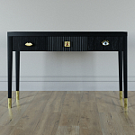 Дизайнерский Письменный стол Elsa Dreams Black с тремя ящиками варинант исполнения - 1 | Loft Concept в Краснодаре