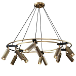 Люстра круглая с медными фактурными плафонами Trustworthiness варинант исполнения - 1 | Loft Concept в Краснодаре