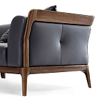 Кресло большое c каркасом из массива дерева Walnut Armchair варинант исполнения - 1 | Loft Concept в Краснодаре