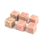 Камни для охлаждения виски из розового мрамора Natural Stone Cube варинант исполнения - 3 | Loft Concept в Краснодаре
