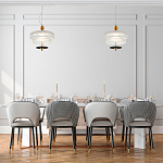 Подвесной светильник многослойный из рифленого прозрачного стекла Academy of Light варинант исполнения - 7 | Loft Concept в Краснодаре