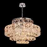 Люстра хрустальная в неоклассическом стиле на серебристом каркасе Majesty варинант исполнения - 1 | Loft Concept в Краснодаре