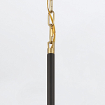 Подвесной светильник с плафоном в форме плоского купола и белой шарообразной лампой Eurofase варинант исполнения - 6 | Loft Concept в Краснодаре