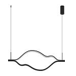 Подвесной светильник волнообразный изогнутый на двух тросах 123 см Spiral Lighting варинант исполнения - 4 | Loft Concept в Краснодаре