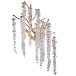 Бра на ветвистом золотом каркасе со стеклянными подвесами Raceme варинант исполнения - 1 | Loft Concept в Краснодаре