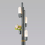 Торшер светодиодный с серым металлическим каркасом Generosity варинант исполнения - 2 | Loft Concept в Краснодаре