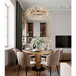 Круглая подвесная люстра Crystal Dandelions Chandelier варинант исполнения - 3 | Loft Concept в Краснодаре