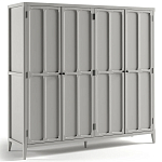 Шкаф серый Silva Grey Cabinet варинант исполнения - 7 | Loft Concept в Краснодаре