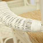 Комплект обеденный из ротанга Eloise grand white варинант исполнения - 8 | Loft Concept в Краснодаре