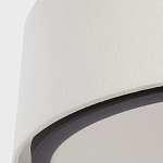 Потолочный светильник с круглым хлопковым абажуром Frosted Diffuser варинант исполнения - 3 | Loft Concept в Краснодаре