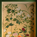 Обои ручная роспись Four Seasons Original colourway on painted Xuan paper with gold ombre варинант исполнения - 1 | Loft Concept в Краснодаре