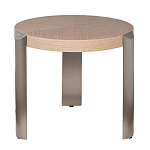 Столик журнальный круглый со светлым шпоном Light Veneer Table варинант исполнения - 1 | Loft Concept в Краснодаре