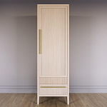 Узкий Шкаф Primo с 2 выдвижными ящиками Светлый дуб варинант исполнения - 2 | Loft Concept в Краснодаре