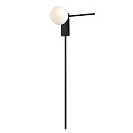 Бра с белым шарообразным плафоном и черным минималистичным каркасом Direct Rays варинант исполнения - 2 | Loft Concept в Краснодаре