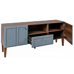 ТВ-тумба серая из массива бука с 2-мя дверками и ящиком Wenge Light варинант исполнения - 4 | Loft Concept в Краснодаре